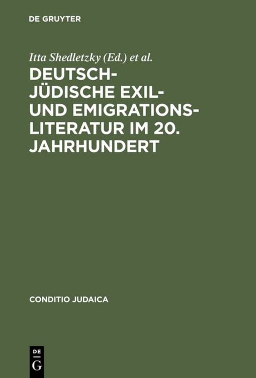 Produktbild: Deutsch-j&uuml;dische Exil- und Emigrationsliteratur im 20. Jahrhundert