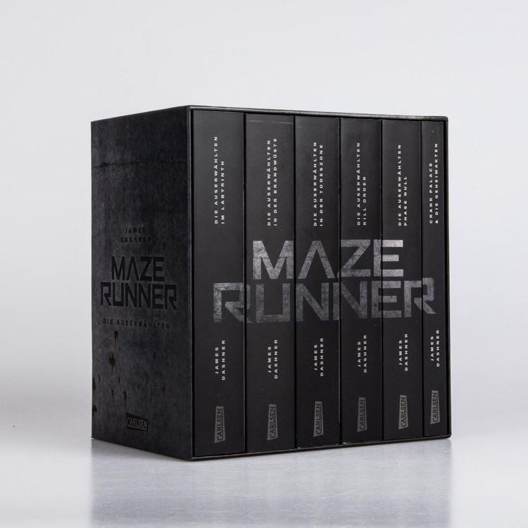 Produktbild: Maze-Runner-Schuber (6 B&auml;nde im Taschenbuch-Schuber inklusive Bonusband mit &raquo;Crank Palace&laquo; und &raquo;Die Geheimakten&laquo;)