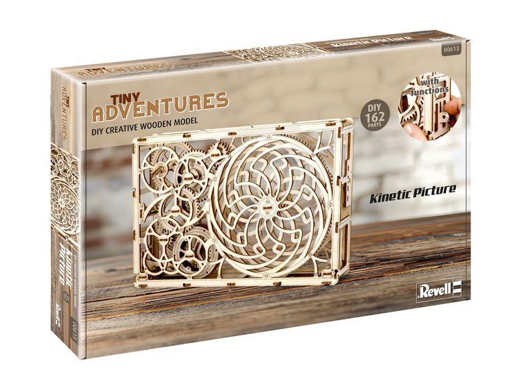 Produktbild: Tiny Adventures - Kinetic Picture, Funktionsmodell aus Holz zum Zusammenbauen