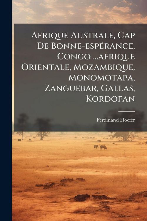 Produktbild: Afrique Australe, Cap De Bonne-esp&Atilde;(c)rance, Congo ...afrique Orientale, Mozambique, Monomotapa, Zanguebar, Gallas, Kordofan