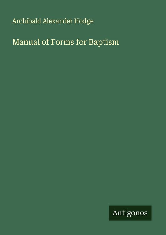 Produktbild: Manual of Forms for Baptism
