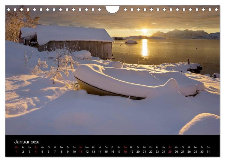 Produktbild: Traumziel Norwegen 2026 (Wandkalender 2026 DIN A4 quer), CALVENDO Monatskalender