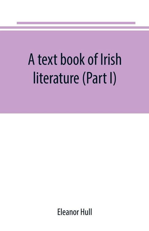 Produktbild: A text book of Irish literature (Part I)