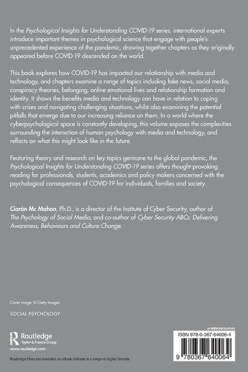 Produktbild: Psychological Insights for Understanding COVID-19 and Media and Technology