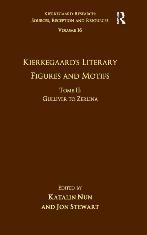 Produktbild: Volume 16, Tome II: Kierkegaard's Literary Figures and Motifs
