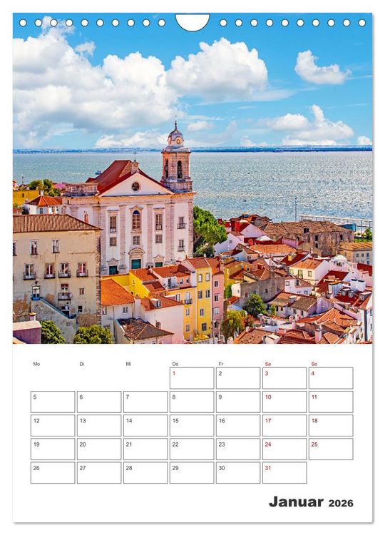 Produktbild: Lissabon - ein Traumreiseziel (Wandkalender 2026 DIN A4 hoch), CALVENDO Monatskalender