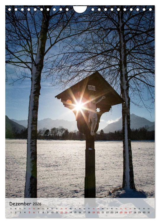 Produktbild: Feldkreuze im bayerischen Oberland (Wandkalender 2026 DIN A4 hoch), CALVENDO Monatskalender