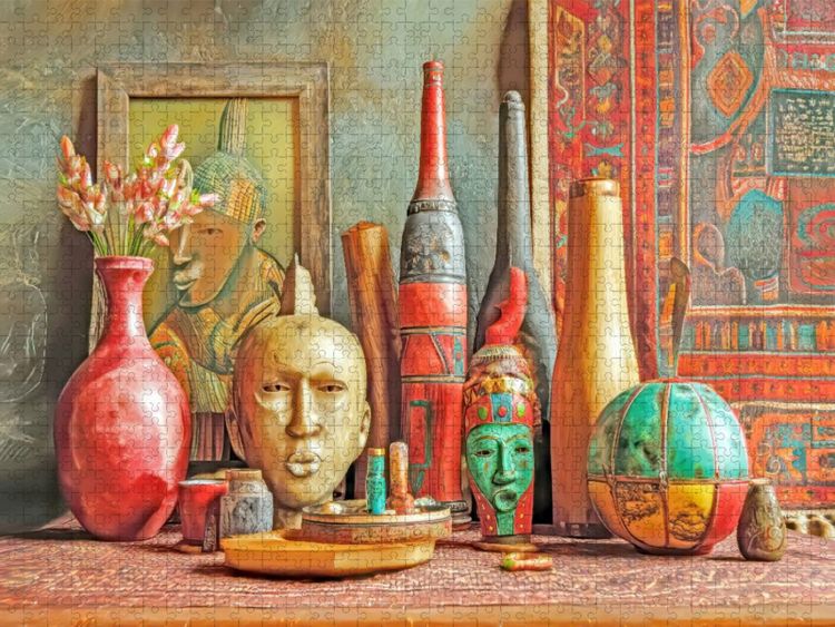 Produktbild: CALVENDO Puzzle Afrikanische Stillleben | 1000 Teile Lege-Gr&ouml;&szlig;e 64x48cm Foto-Puzzle f&uuml;r gl&uuml;ckliche Stunden