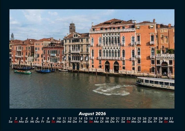 Produktbild: Venedig 2026 Fotokalender DIN A4