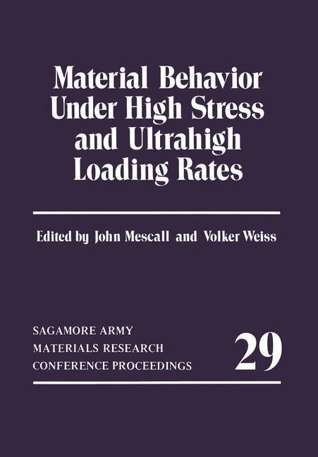 Produktbild: Material Behavior Under High Stress and Ultrahigh Loading Rates