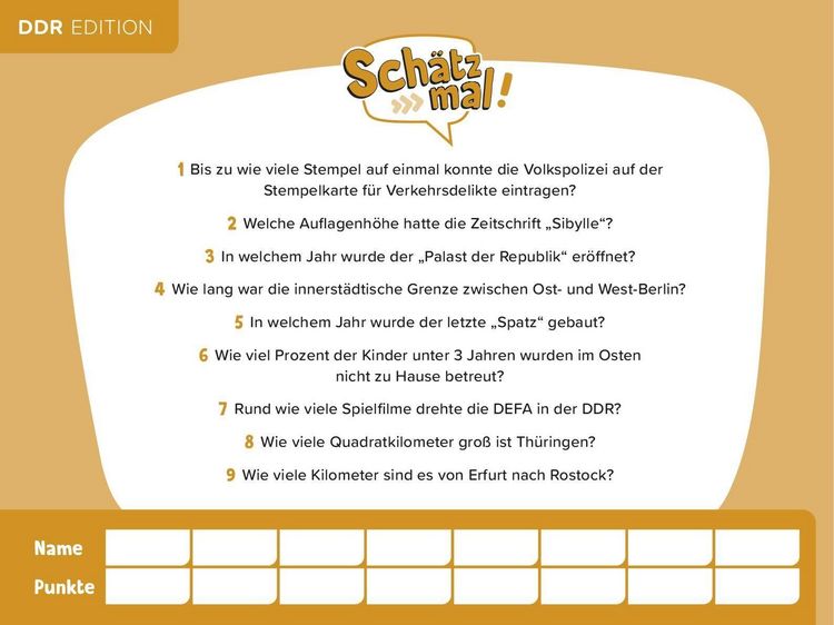 Produktbild: Sch&auml;tz mal! DDR Edition