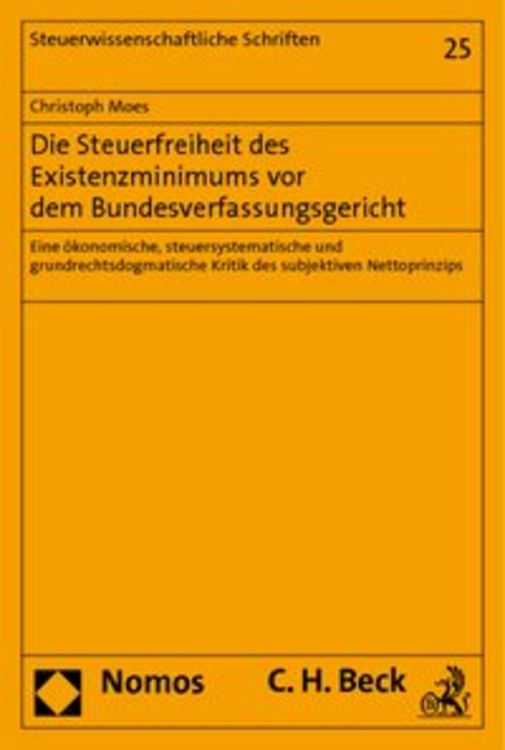Bild vom Artikel Die Steuerfreiheit des Existenzminimums vor dem Bundesverfassungsgericht vom Autor Christoph Moes