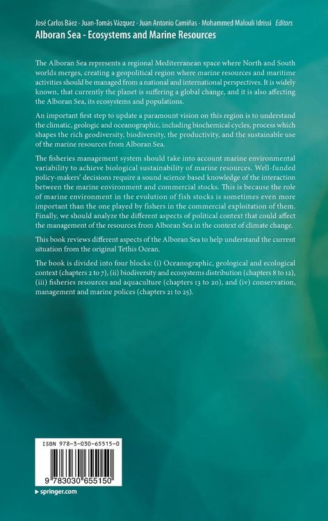 Produktbild: Alboran Sea - Ecosystems and Marine Resources