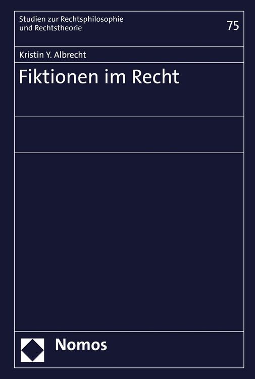 Produktbild: Fiktionen im Recht