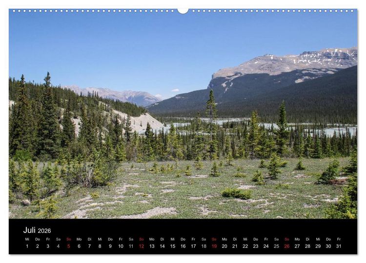 Produktbild: Kanadas Westen 2026 (hochwertiger Premium Wandkalender 2026 DIN A2 quer), Kunstdruck in Hochglanz