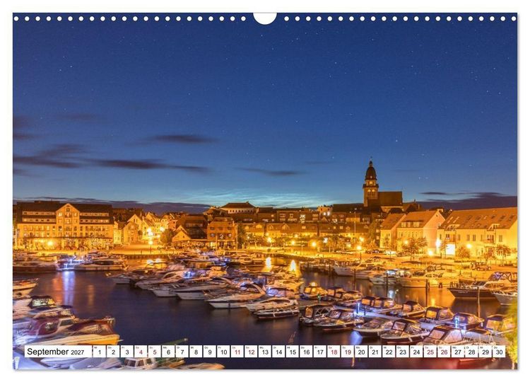 Produktbild: Waren M&uuml;ritz, nach Sonnenuntergang (Wandkalender 2027 DIN A3 quer), CALVENDO Monatskalender