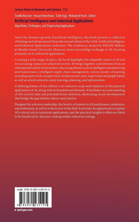 Produktbild: Artificial Intelligence and Industrial Applications