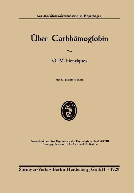 Produktbild: &Uuml;ber Carbh&auml;moglobin