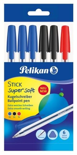Produktbild: Pelikan Kugelschreiber Stick super soft, 6er Set