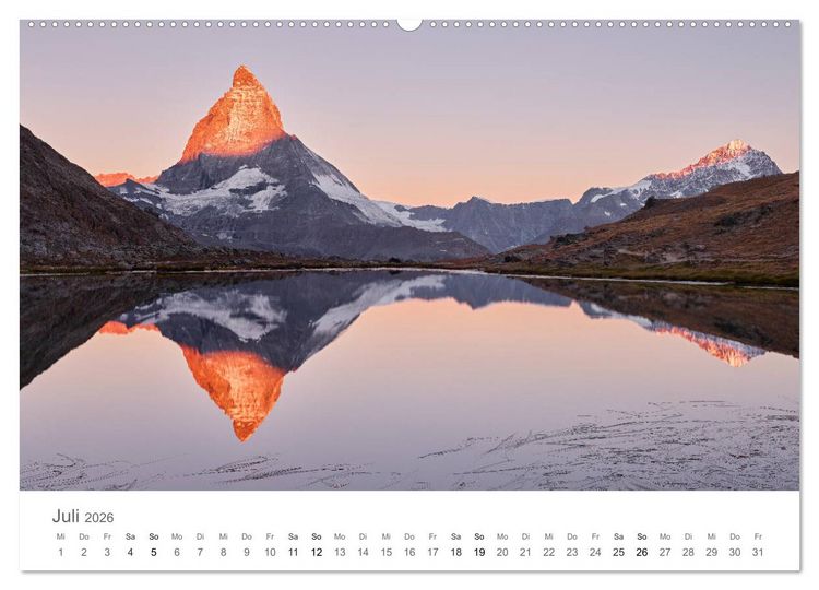 Produktbild: Die Sch&ouml;nheit der Alpen (hochwertiger Premium Wandkalender 2026 DIN A2 quer), Kunstdruck in Hochglanz