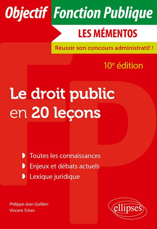 Produktbild: Le droit public en 20 le&ccedil;ons