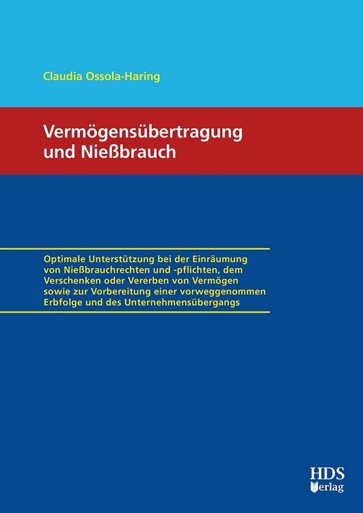 Produktbild: Verm&ouml;gens&uuml;bertragung und Nie&szlig;brauch