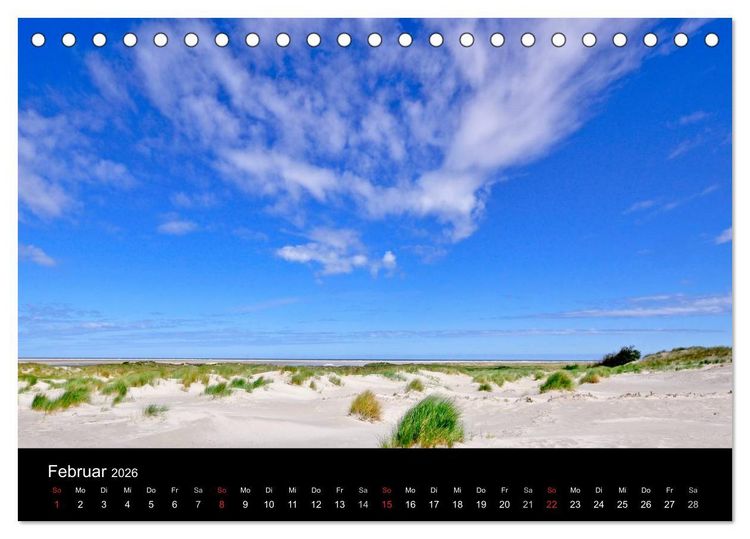 Produktbild: Ostfriesische Inseln (Tischkalender 2026 DIN A5 quer), CALVENDO Monatskalender