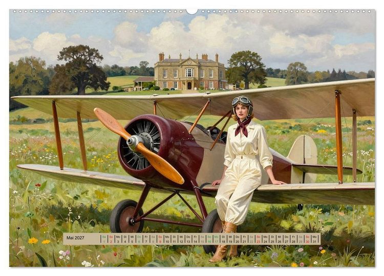 Produktbild: Lack und Leinwand &ndash; Flieger (Wandkalender 2027 DIN A2 quer), CALVENDO Monatskalender