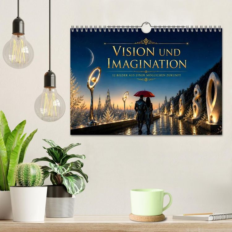 Produktbild: Vision und Imagination - 12 Bilder aus einer m&ouml;glichen Zukunft (Wandkalender 2027 DIN A4 quer), CALVENDO Monatskalender