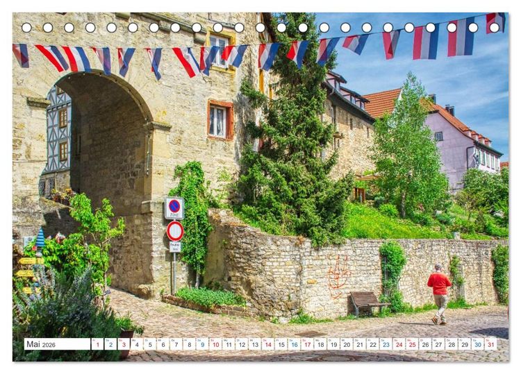 Produktbild: Bad Wimpfen - Kurstadt am Neckar (Tischkalender 2026 DIN A5 quer), CALVENDO Monatskalender