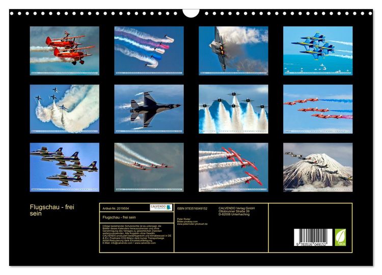 Produktbild: Flugschau - frei sein (Wandkalender 2026 DIN A3 quer), CALVENDO Monatskalender