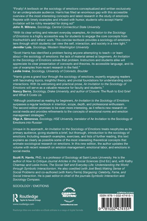 Produktbild: An Invitation to the Sociology of Emotions