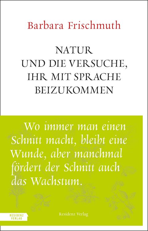 Produktbild: Natur und die Versuche, ihr mit Sprache beizukommen