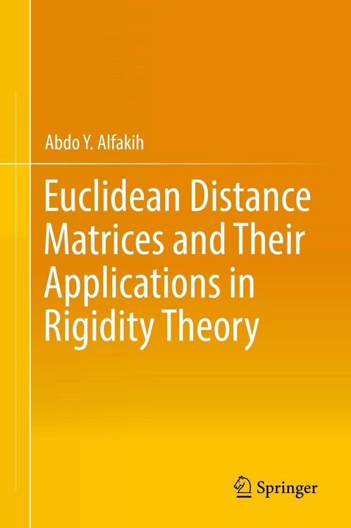 Produktbild: Euclidean Distance Matrices and Their Applications in Rigidity Theory