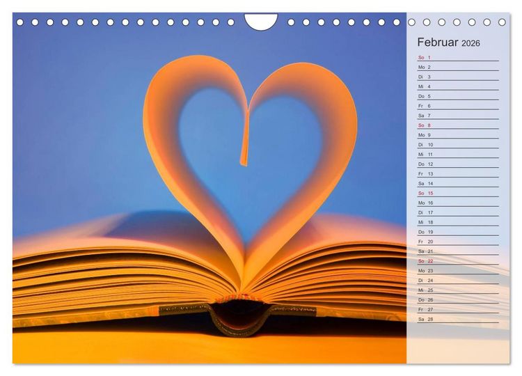 Produktbild: Tage von Herzen (Wandkalender 2026 DIN A4 quer), CALVENDO Monatskalender