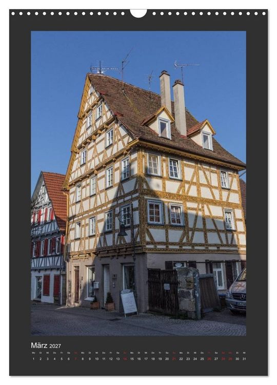 Produktbild: Waiblingen - Spaziergang durch die Altstadt (Wandkalender 2027 DIN A3 hoch), CALVENDO Monatskalender