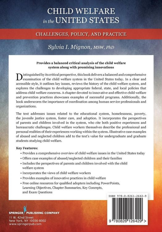 Produktbild: Child Welfare in the United States