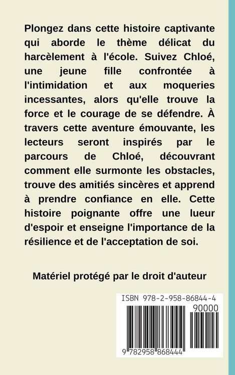 Produktbild: La lutte de Chlo&eacute; "Du harc&egrave;lement &agrave; la victoire"