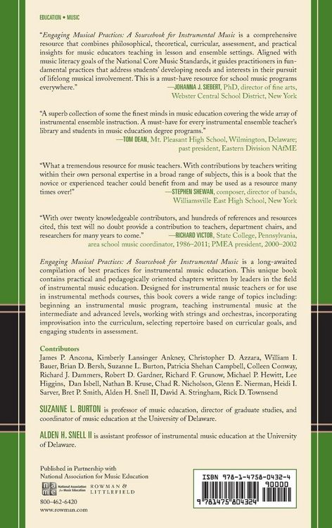 Produktbild: Engaging Musical Practices