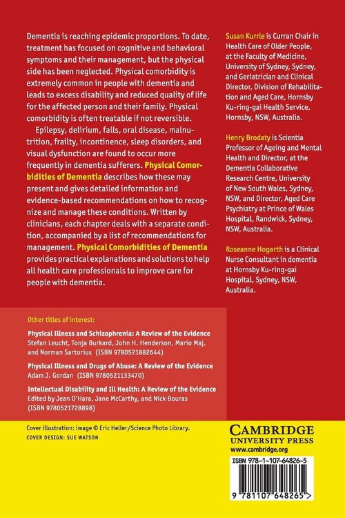 Produktbild: Physical Comorbidities of Dementia
