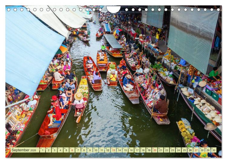Produktbild: M&auml;rkte der Welt - fotografische Impressionen von M&auml;rkten ber&uuml;hmter St&auml;dte (Wandkalender 2026 DIN A4 quer), CALVENDO Monatskalender