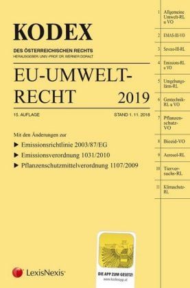 Produktbild: KODEX EU-Umweltrecht 2019