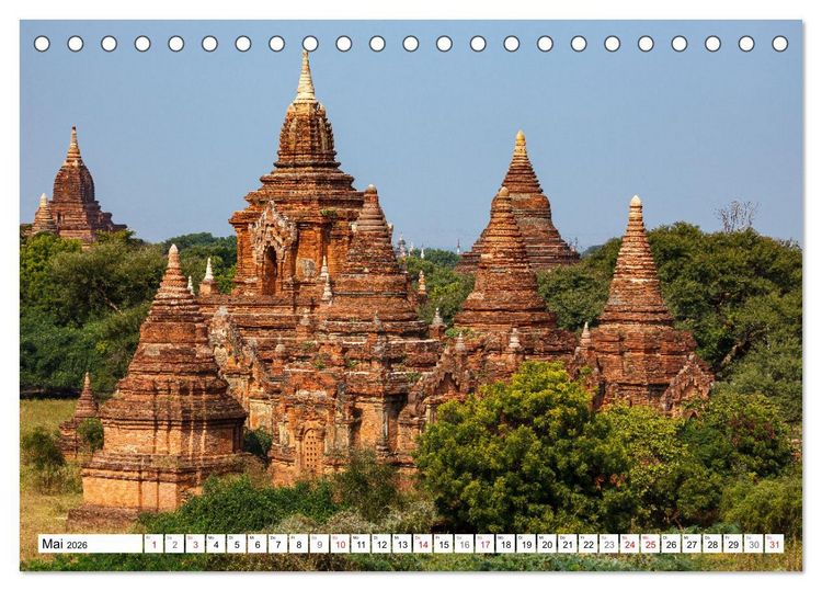 Produktbild: Wunderbares Myanmar (Tischkalender 2026 DIN A5 quer), CALVENDO Monatskalender