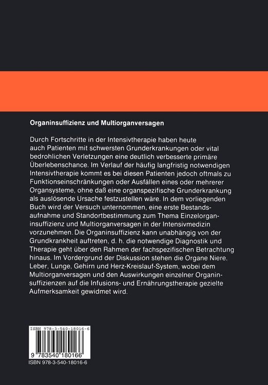 Produktbild: Organinsuffizienz und Multiorganversagen