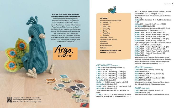 Produktbild: Alle meine Federfreunde: Kunterbunte Amigurumis h&auml;keln | Flamingo, Pfau, Papageientaucher und andere s&uuml;&szlig;e V&ouml;gel