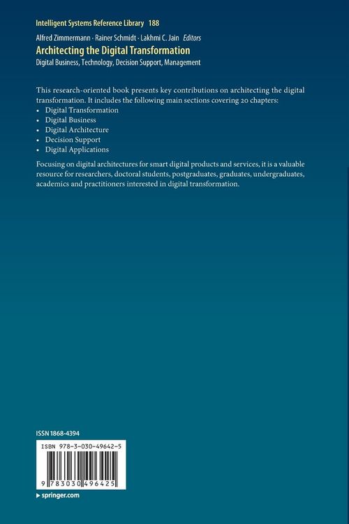 Produktbild: Architecting the Digital Transformation