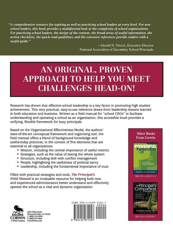 Produktbild: The Principal's Field Manual