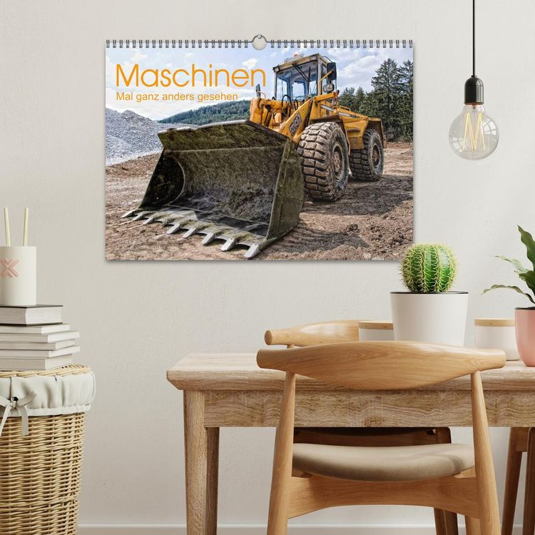 Produktbild: Maschinen - Mal anders gesehen (Wandkalender 2026 DIN A3 quer), CALVENDO Monatskalender
