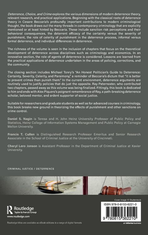 Produktbild: Deterrence, Choice, and Crime, Volume 23