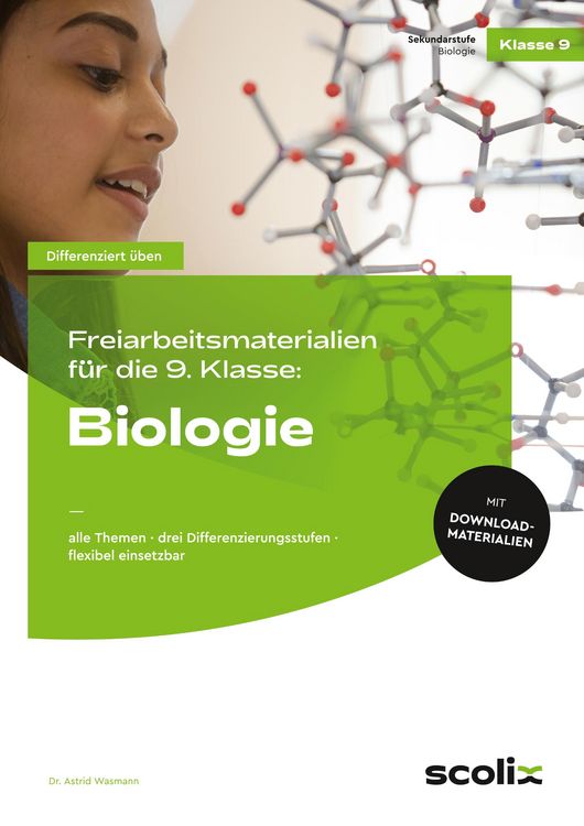 Produktbild: Freiarbeitsmaterialien 9. Klasse: Biologie